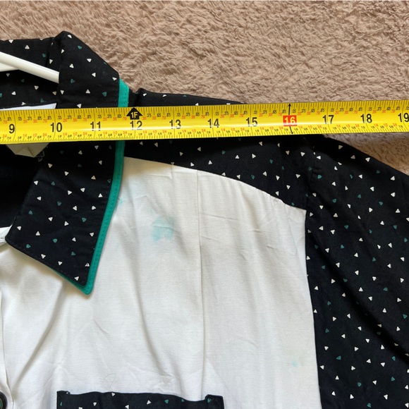 Vintage En Focus Short Sleeve Romper With Shoulder Pads Women’s Size 7/8 - Picture 4 of 8